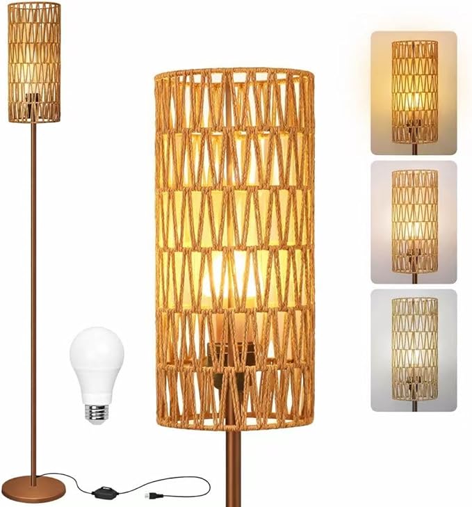 Ruiever Floor Lamp for Living Room, Farmhouse Floor lamp, Modern Standing lamp