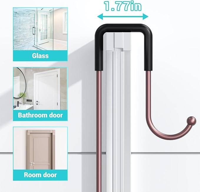 Over the Door Hanging Shower Caddy: Rustproof Hanging Organizer over the Door
