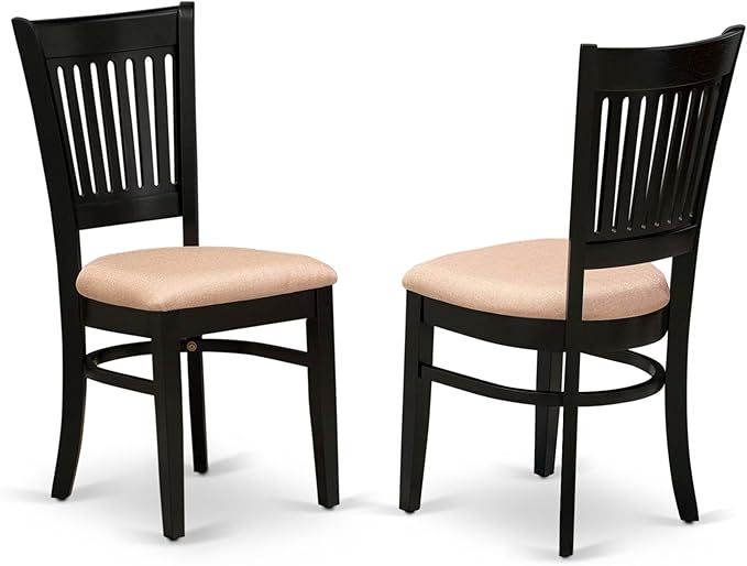 East West Furniture ANVA3-BLK-C 3 Piece Modern Dining Table Set Contains a