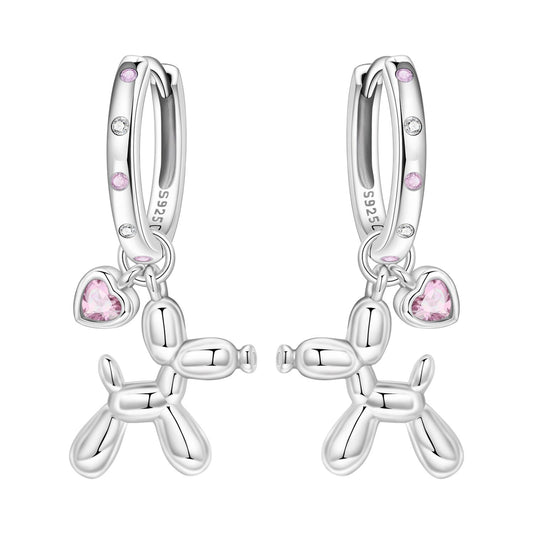 Cycuff 925 Sterling Silver Hoop Earrings Colorful Cubic Zirconia Jewelry Drop Earrings for Women Set Earring Presents for Her