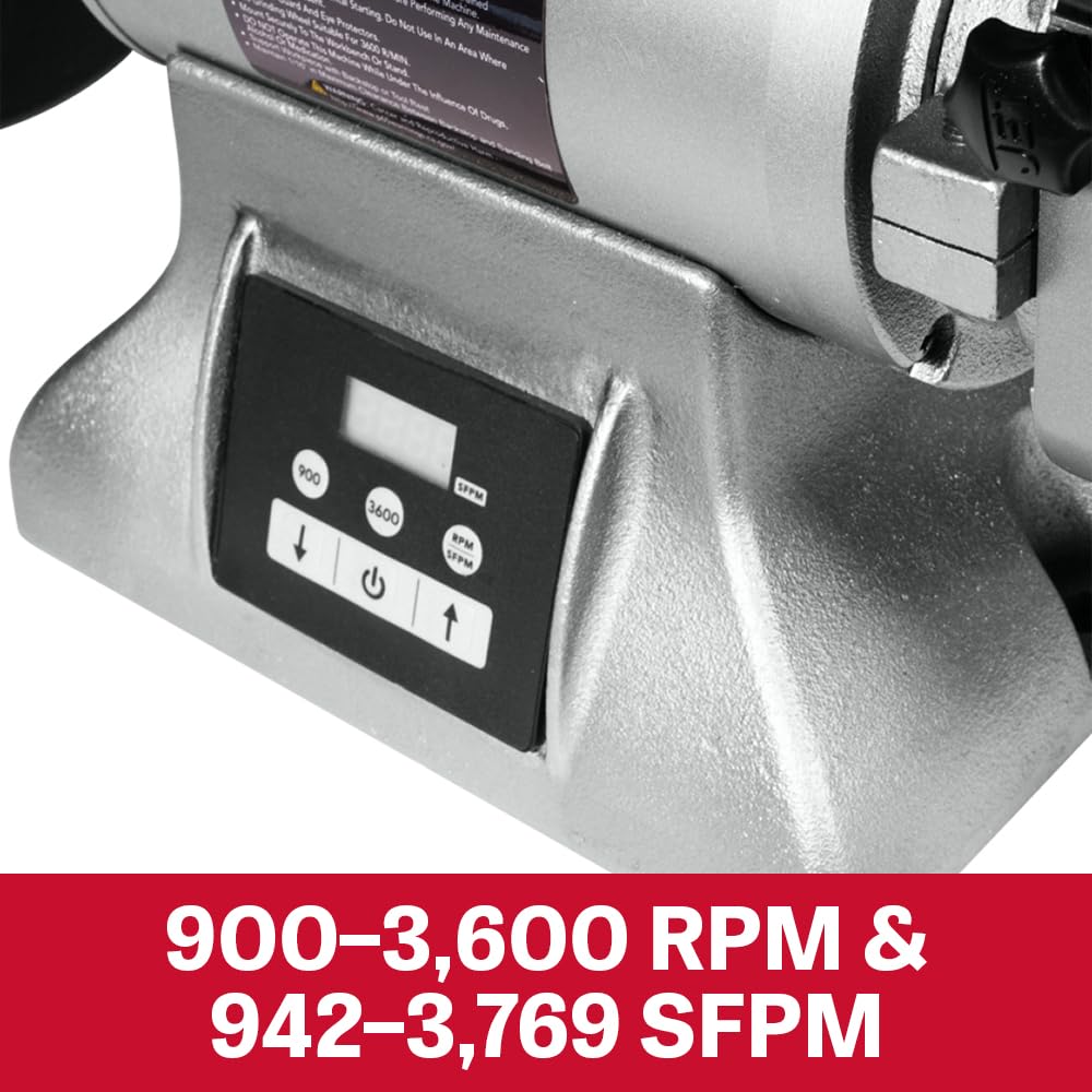 JET Variable Speed 8" Grinder and 4" x 36" Belt Sander, 1 HP, 115/230V 1Ph (Model IBGB-436VS)