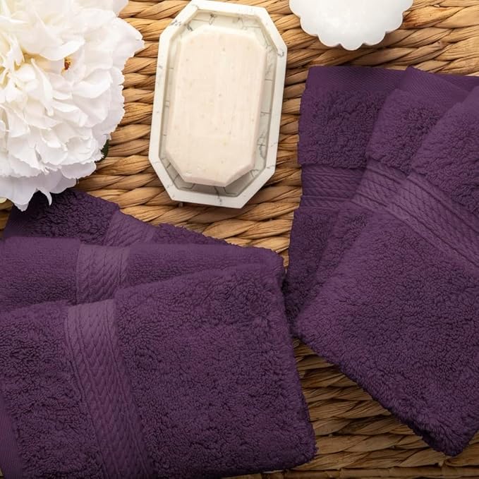 Superior Solid Egyptian Cotton Face Towel Set
