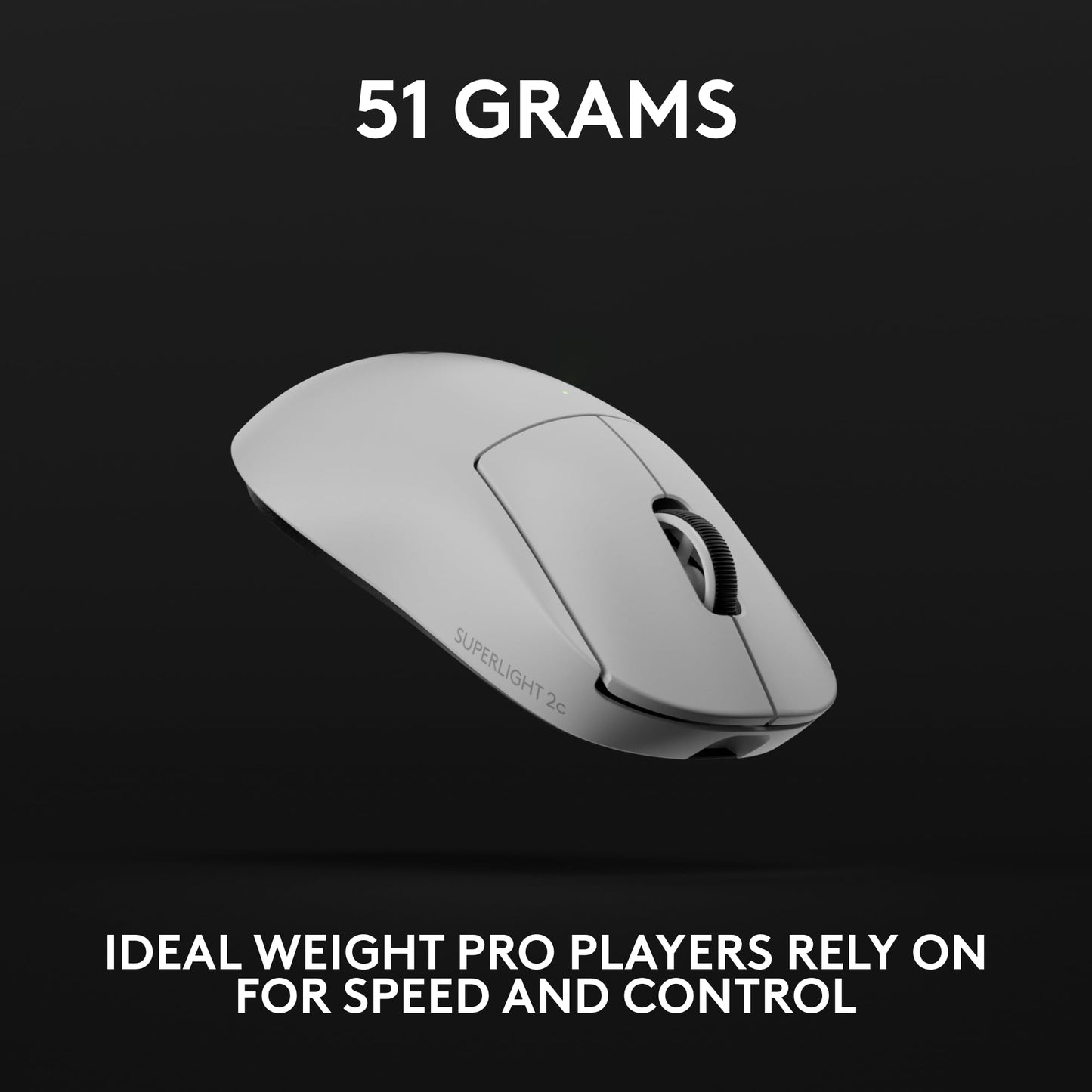 Logitech G PRO X SUPERLIGHT 2 Wireless Gaming Mouse, 60g Pro-Grade with 5 Programmable Buttons, 44k DPI Sensor, 8kHz Report Rate, USB-C Charging for PC/Mac - Black