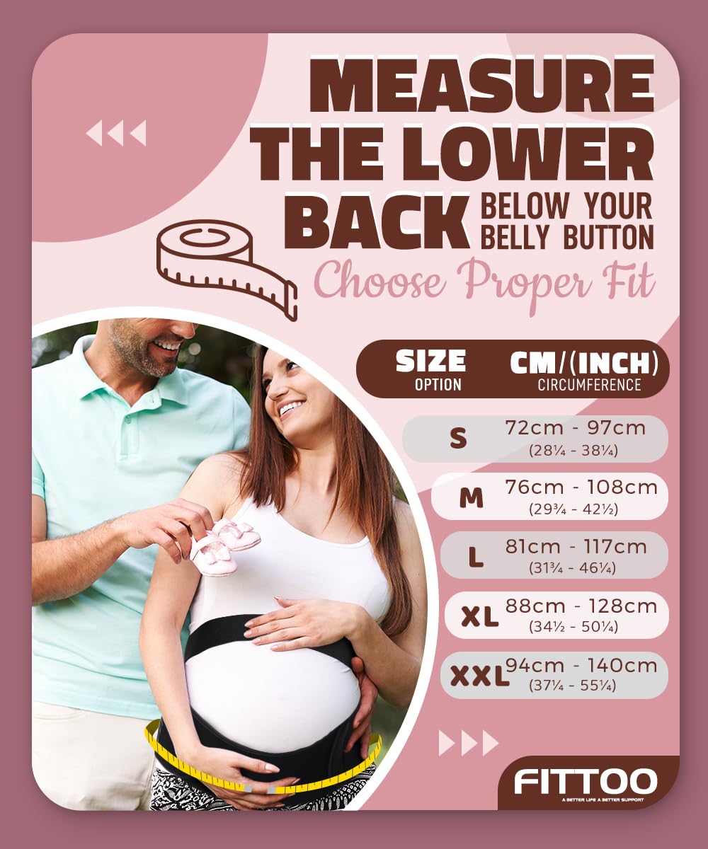 FITTOO Maternity Support Belt Pregnancy Abdomen Belly Back Bump Brace Strap S-XXL Available