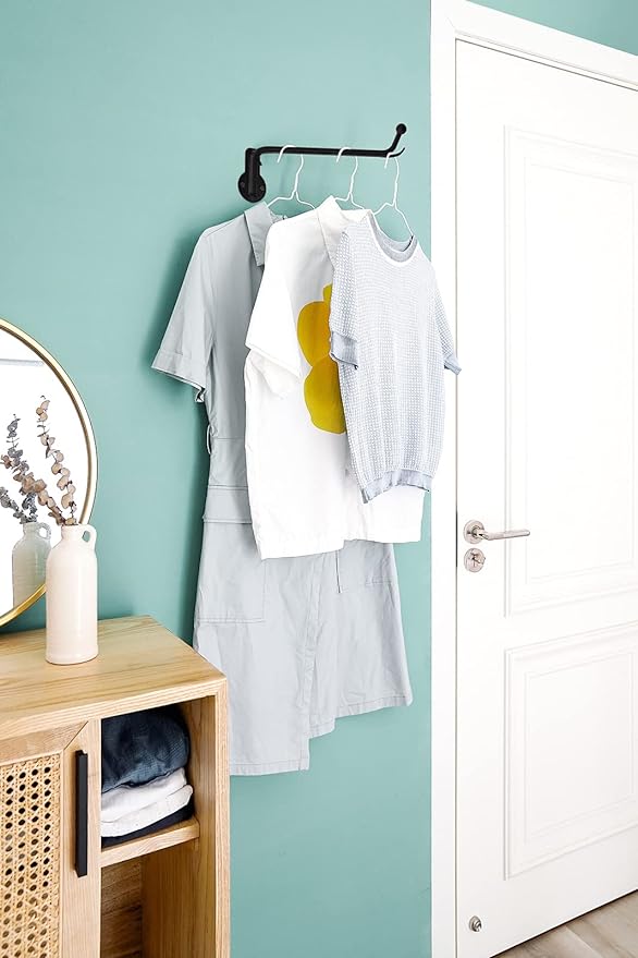 Mkono Wall Mounted Drying Rack Laundry Clothes Hanger