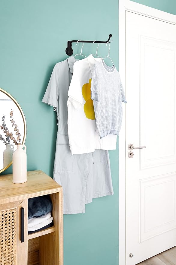 Mkono Wall Mounted Drying Rack Laundry Clothes Hanger