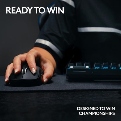 Logitech G PRO X SUPERLIGHT 2 Wireless Gaming Mouse, 60g Pro-Grade with 5 Programmable Buttons, 44k DPI Sensor, 8kHz Report Rate, USB-C Charging for PC/Mac - Black