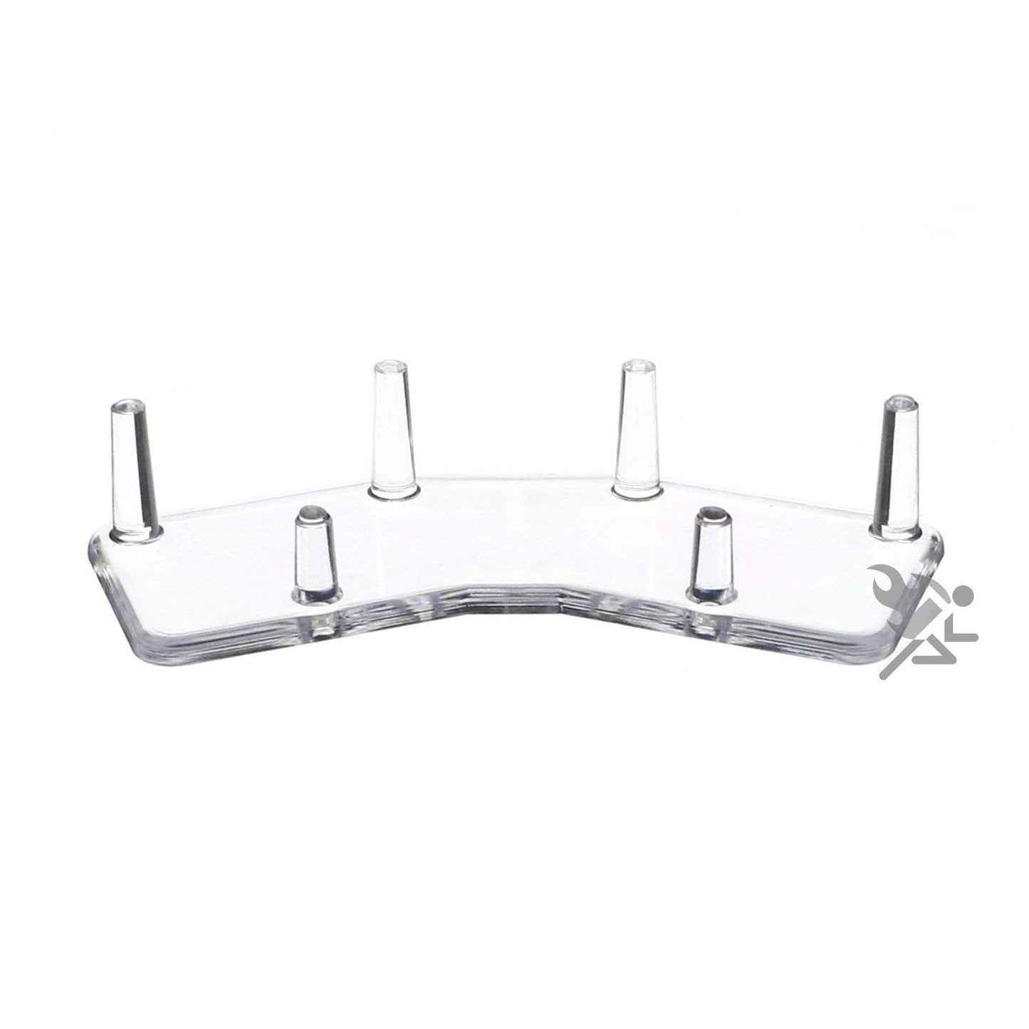 OnFireGuy 4.5" Paired 3-Peg Display Stand for Minerals Fossils and Geode Specimens, Qty: 1