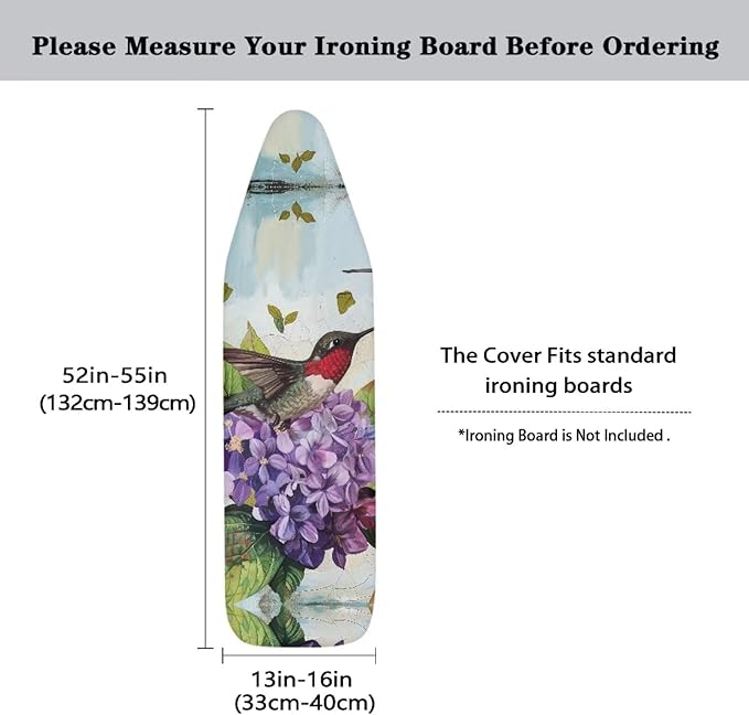Hummingbird Table Top Ironing Board Cover and Pad