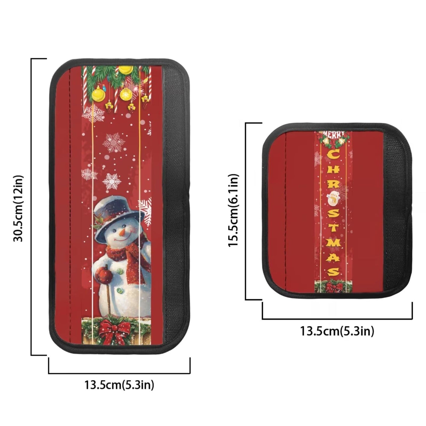 HUISEFOR Christmas Refrigerator Handle Covers Set of 6 Snowman Kitchen Appliance Handle Covers Non-Slip Washable Autumn Pumpkin Fridge Door Handle Protector, Keep Off Fingerprints,Food Stains