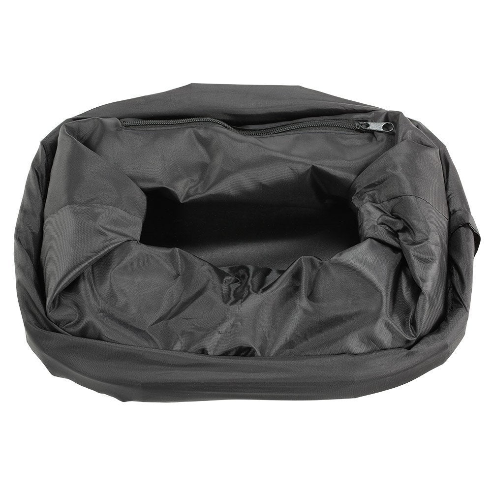 Redlution Bicycle Bike Detachable Cycle Front Canvas Basket Carrier Bag Pet Carrier Aluminum Alloy Frame Pet Carrier (black)