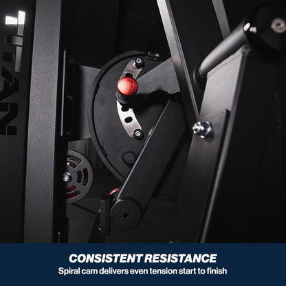Titan Fitness Selectorized Abdominal & Lower Back Machine, 200 LB Weight Stack, Adjustable 2-in-1 Ab and Back Workout Equipment, Home Gym Exercise Machines