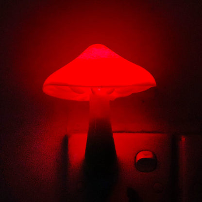 AUSAYE Sensor LED Night Light Plug in Wall Lamp, Energy Saving NightLight Cute Mushroom Night Lights for Adults Kids Bedroom,Bathroom,Toilet, Stairs, Kitchen,Hallway Corridor Warm White