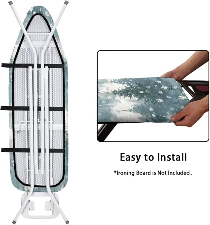 Winter Forest Pine Tree Easy Installation 15x54 Ironing Board Cover