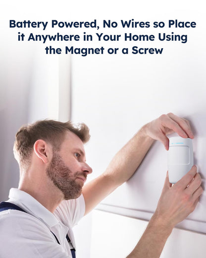 tolviviov Alarm System for Home Security, Door Alarm Systems, App Alerts, 15Piece Kit, No Monthly fee, WiFi Alarm, Door Window Motion Sensor, for Home Security and Kids Safety