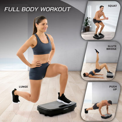 Nautilus Vibratone Pro Vibration Plate Exercise Machine for Lymphatic Drainage, Muscle Activation, Full Body Workout, Circulation, Fat Loss, Strength Training, Toning, Recovery