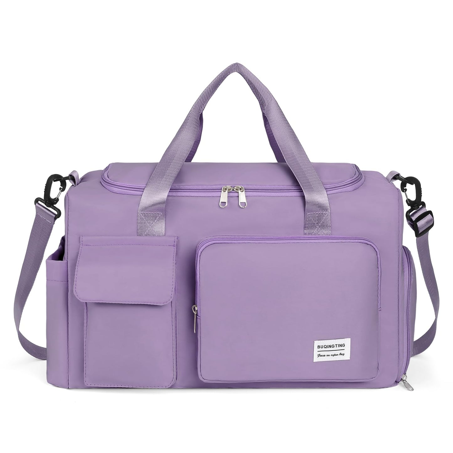 AMXNX Sports Gym Travel Duffel Bag For Women Shoes Compartment with Dry Wet Separated Pocket Weekender Bag Overnight Training