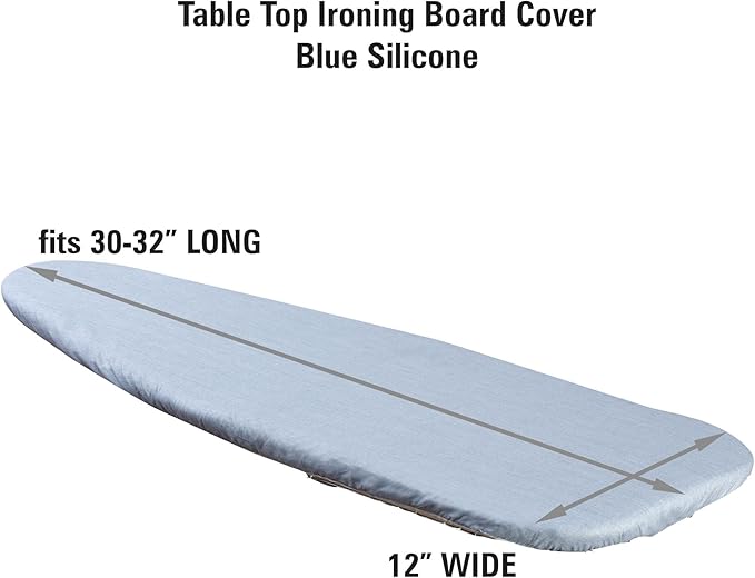 Household Essentials Tabletop Ironing Board Cover and Pad | Fits 30"-32" x 12"