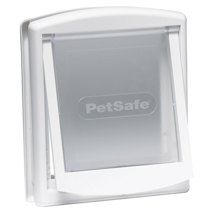 PetSafe - Original Staywell cat and Dog Flap, 2 Way Access in or Out - Indoor and Outdoor pet Door, Rigid, Closure Panel Included - Medium - White