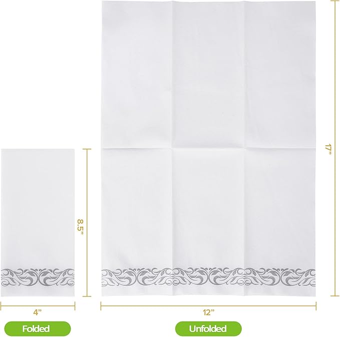 200 Pack Guest Towels Disposable Bathroom, Soft and Linen Feel Disposable Hand