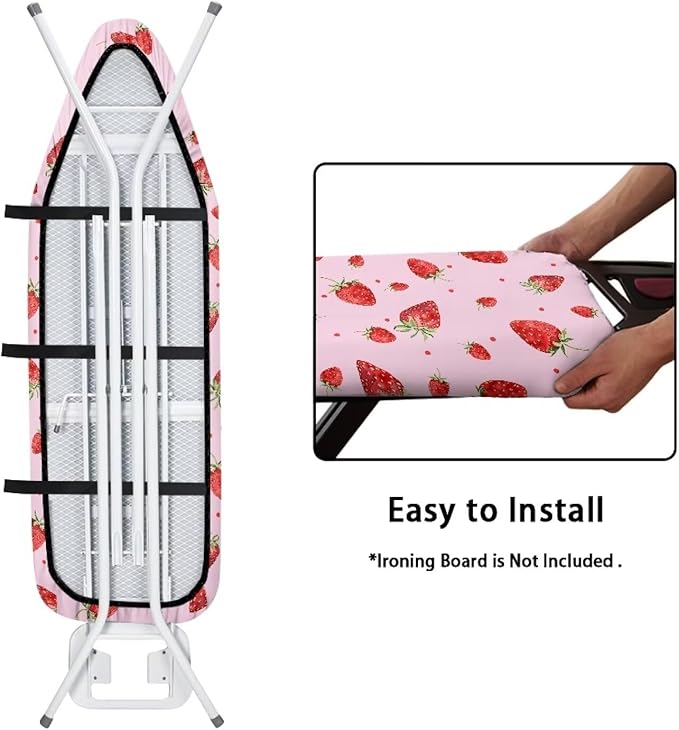 Pink Strawberry Ironing Board Cover and Pad