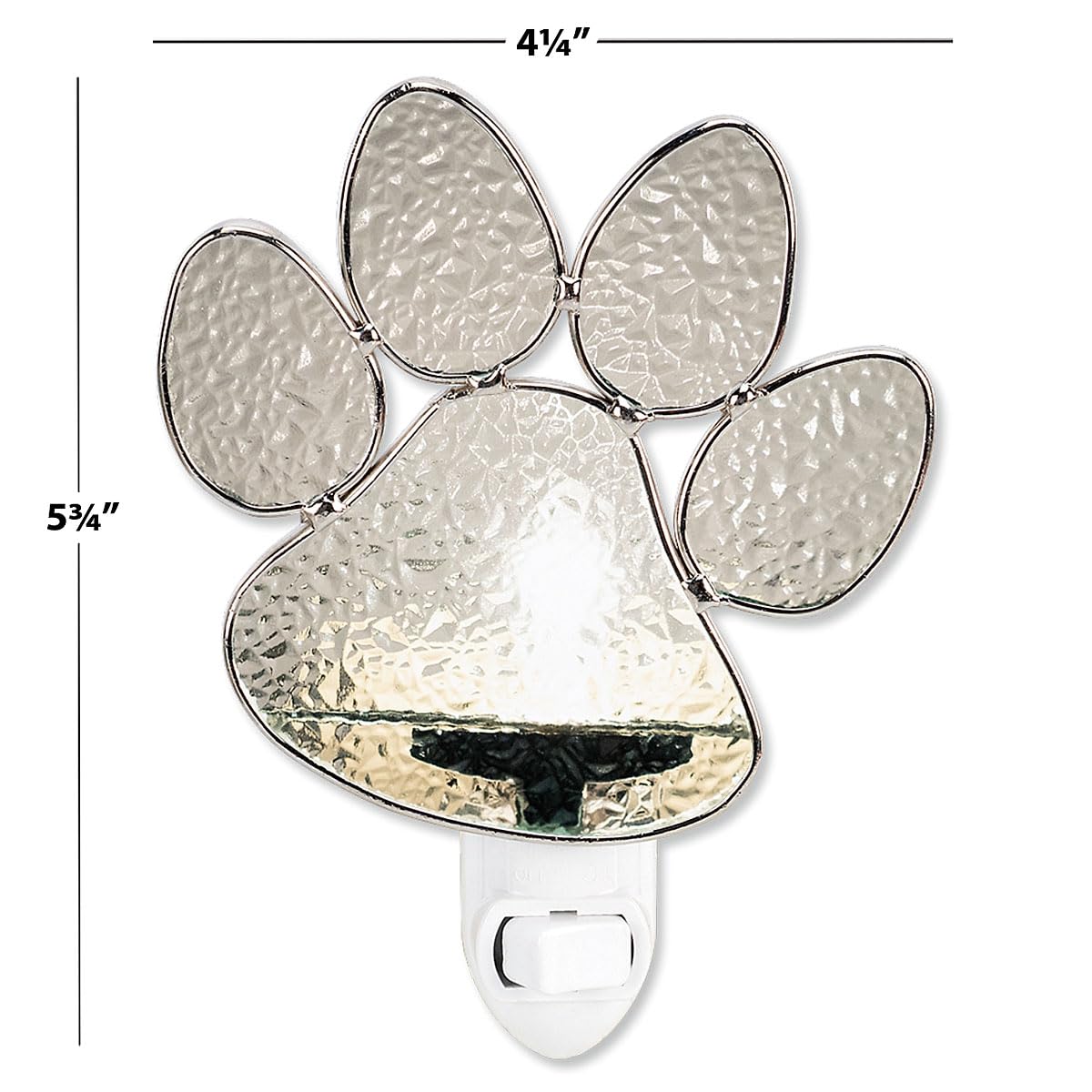 Current Pawprint Night Light- Decorative Plug Into Wall Nightlight, 4 1/4 x 4 1/4”, Great as a Gift or Home décor