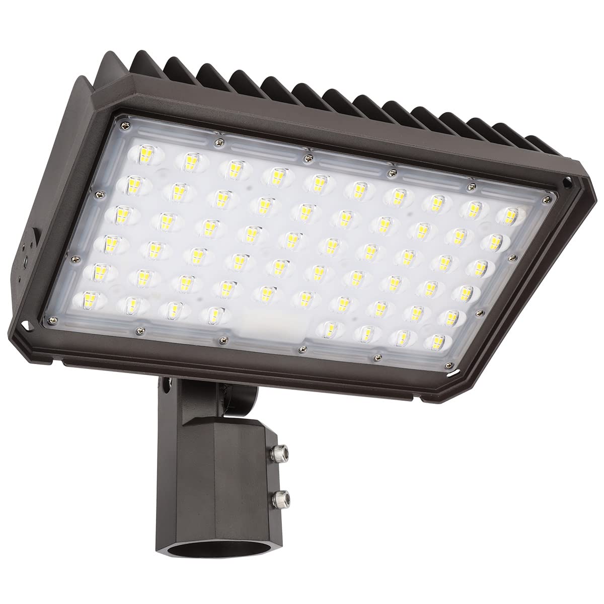 kadision 200W LED Flood Light with Dusk-to-Dawn Photocell, 200W/150W/100W Adjustable 26000lm 5000K 100-277V IP65 Waterproof, Slip Fitter Mount LED Parking Lot Light, ETL Listed