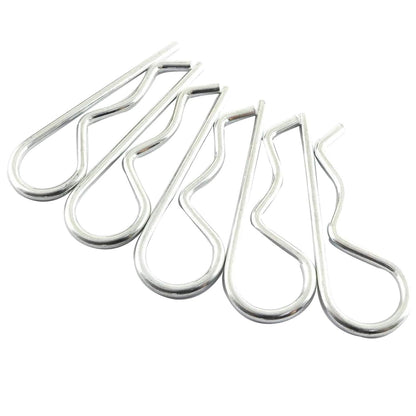 20Pcs Cotter Pins R Clips Hardware Pins, Heavy Duty Zinc Plated Cotter Pin Hairpin Assortment Kit for Use On Hitch Pin Lock Systems, Trailer Hitch, Lawn Mowers, Trucks - M3 X 60mm