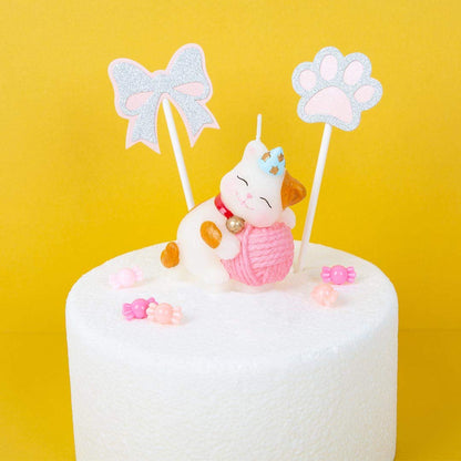 Cute Cat Birthday Candles Cake Topper Animal Candles for Birthday Festive Party Supplies and Wedding Favor (Cat)