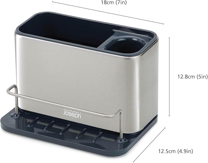 Joseph Joseph Surface Sink Caddy Stainless Steel Sponge Holder Organizer