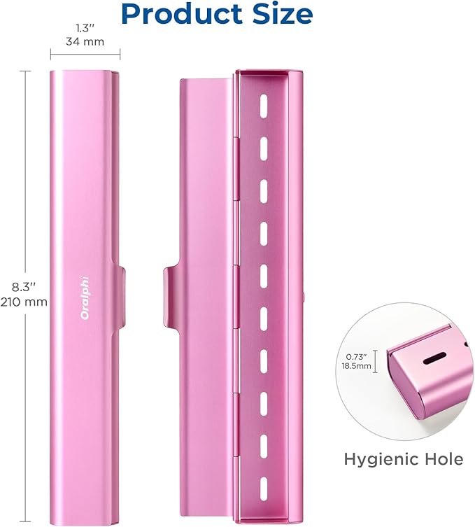 Aluminum Toothbrush Travel Case, Portable Travel Toothbrush Holder, Durable