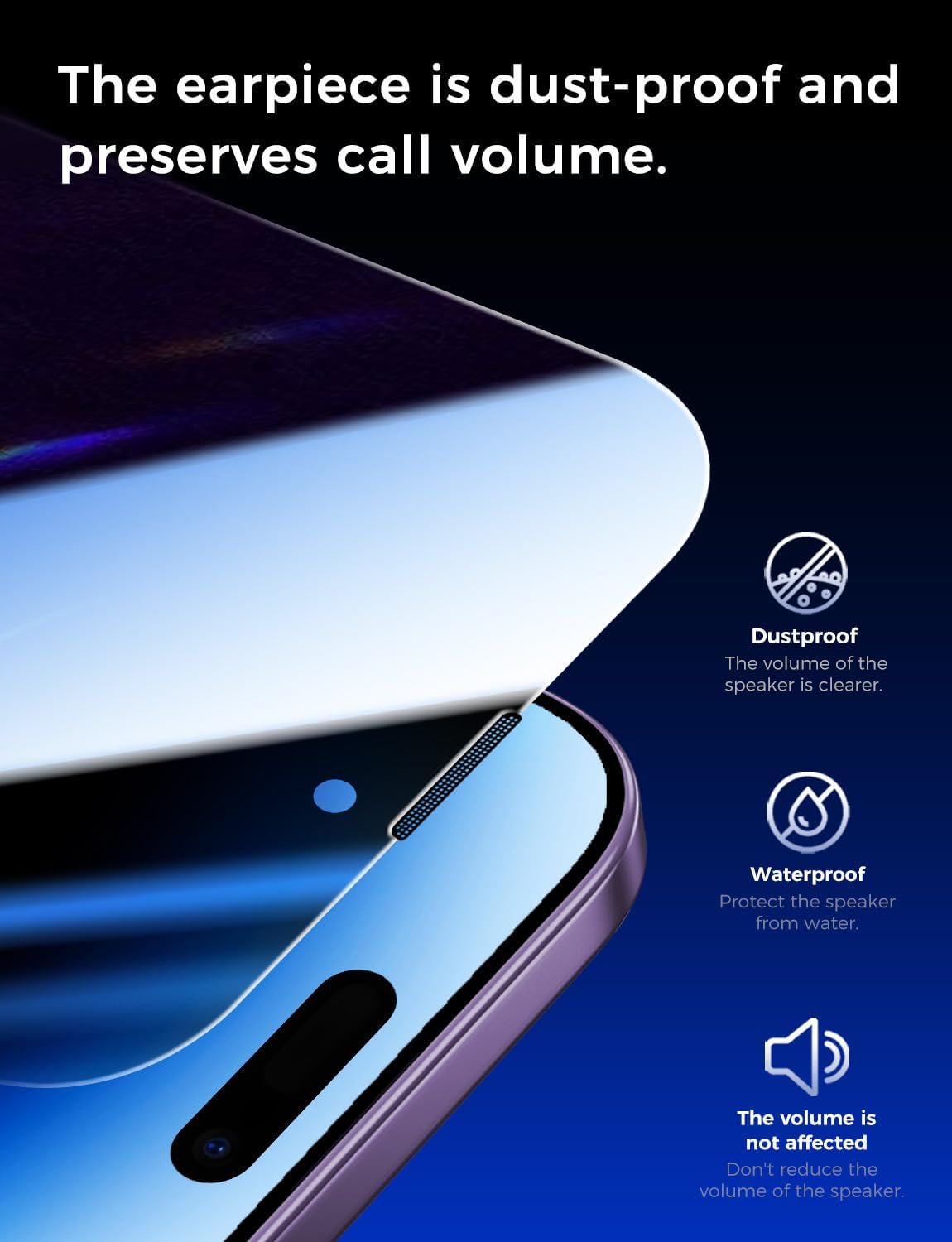 MAGIC JOHN 2 Pack for iPhone 14 Pro Privacy Screen Protector 6.1 inch[Not Max], Tempered Glass, Auto Dust-Elimination Installation, Bubble Free, Anti Scratch, Case Friendly