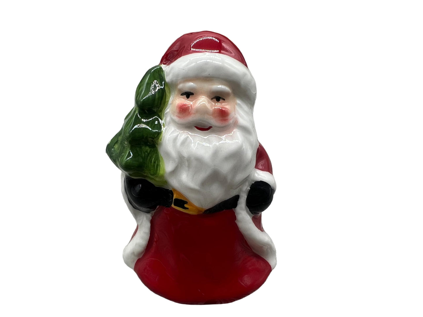 Christmas Elements Salt and Pepper Shakers Small and Cute Ceramic Salt Shaker & Pepper Container Set with Design Unique Fun Kitchen Decor Spice Dispenser Seasoning Snowman and Santa Claus Set of 2 (A)