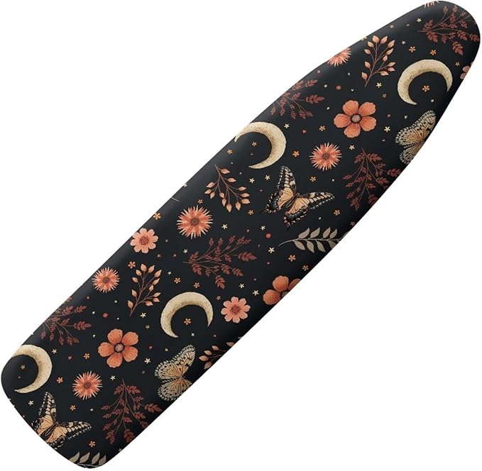 Floral Ironing Board Cover and Pad, 15x54 Inch Thick Padding Ironing Board