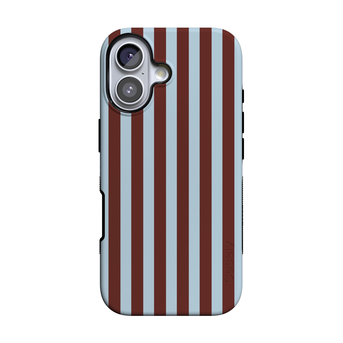 Casely iPhone 17 Case | Blue Stripes | Sunday Best | Compatible with MagSafe | Bold Protective Design