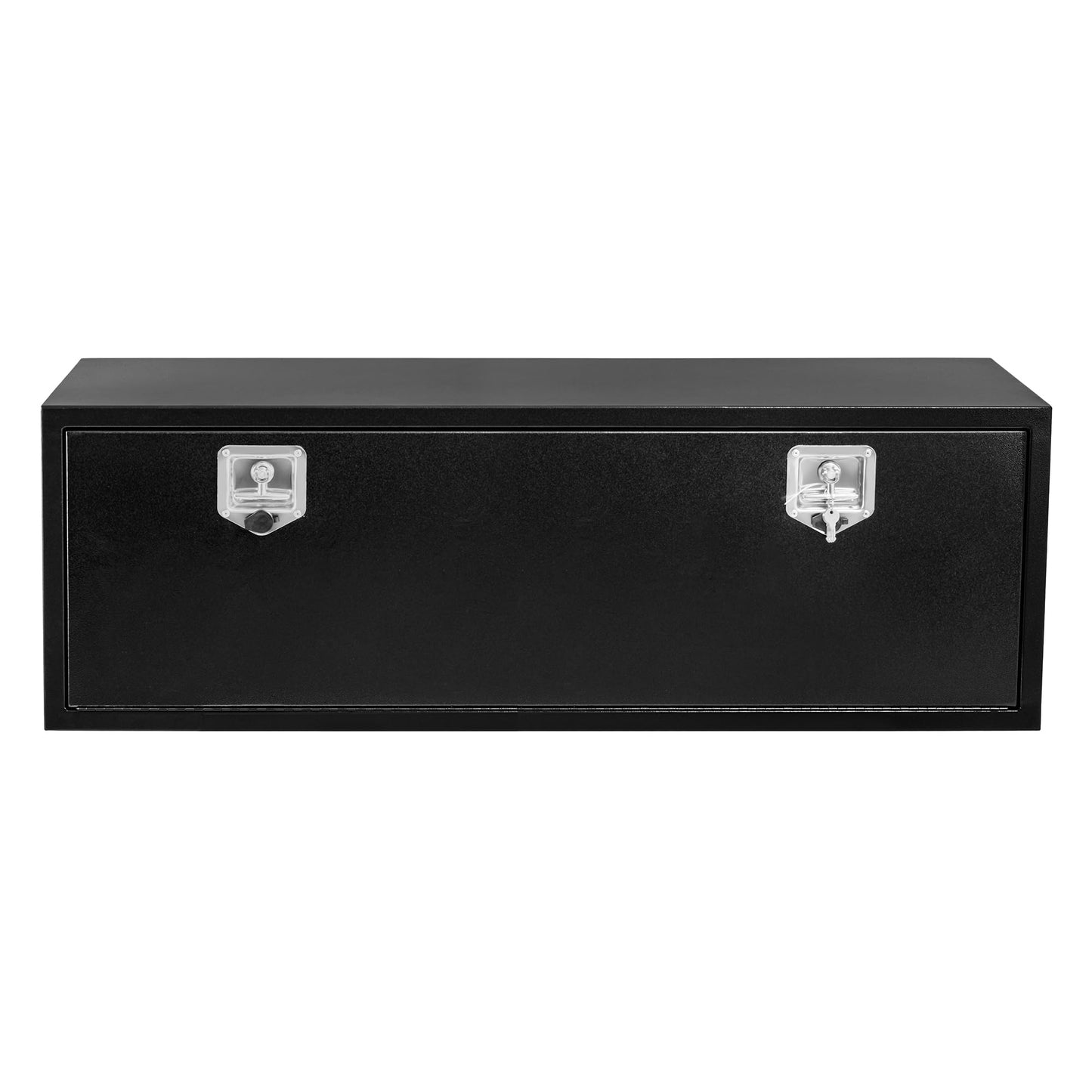Garvee Black Steel Truck Bed Tool Box, Trailer Tongue Box, Truck Storage Organizer Tool Chest For Truck Bed, RV, Trailer (60 in x 18 in x 18 in-NEW)