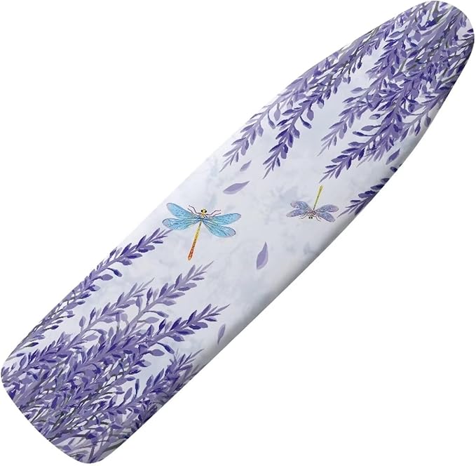 Sprowallow Dragonfly Lavender Ironing Board Cover Standard Size 15x54 inch Heat