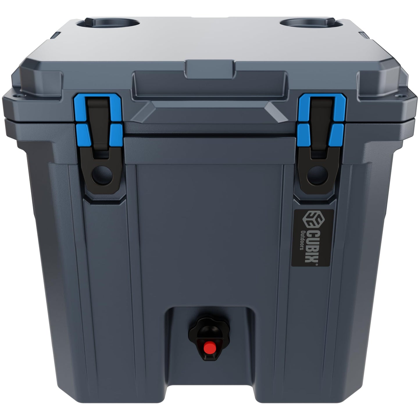 Cubix Outdoors, Quadrax 20QT 2-in-1 Beverage Dispenser Cooler, Holds drinks for 5 Days, Insulated Hard Ice Chest, Portable Drink & Water Coolers for Parties, Camping, Beach - Granite Grey