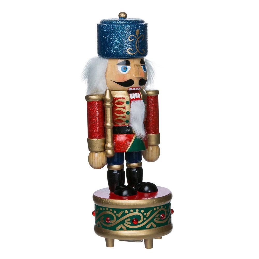 Kurt Adler Wooden Musical Soldier Nutcracker, 8.5-Inch