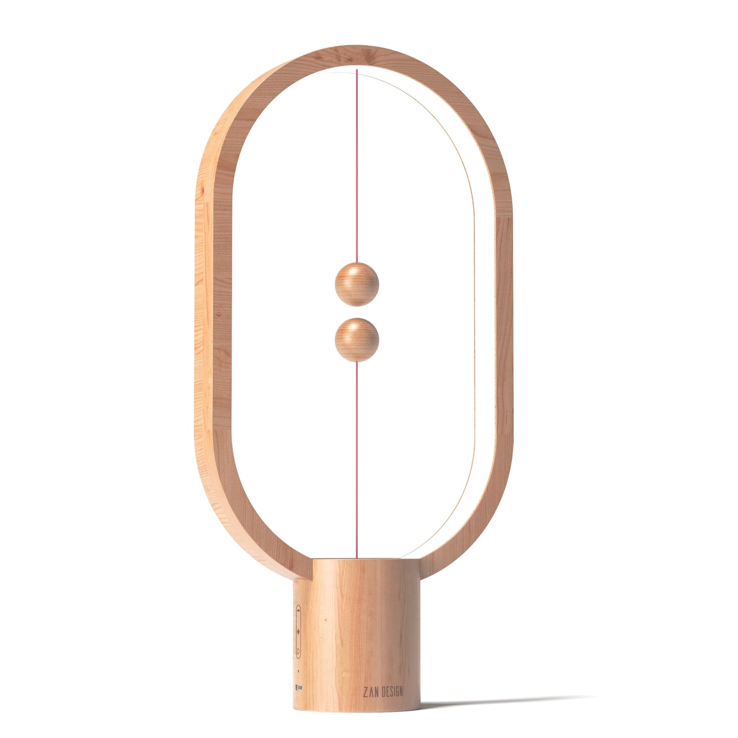 BABLOOM Heng Balance Light, USB Powered LED Table lamp, Creative, Magnetic Switch Night Light, dimmable Eye Protection Table lamp, Used for Gifts, Decoration Bedside, Dormitory and Office(Wood Grain)