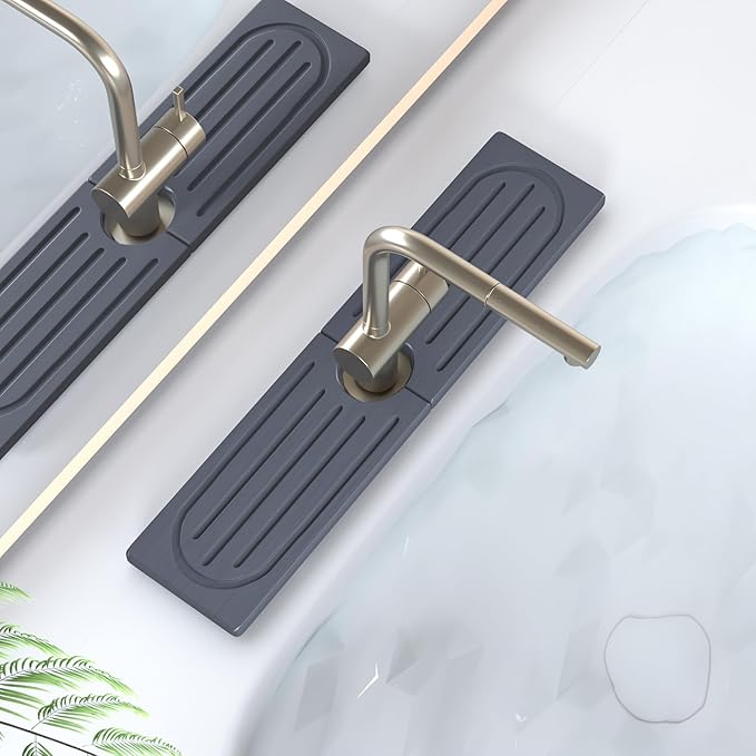 Fast Drying Kitchen Sink Splash Guard, Durable Stone Kitchen Faucet Mat