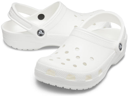 Crocs Unisex Classic Clogs Clogs, White, Size 10 UK Men/ 11 UK Women