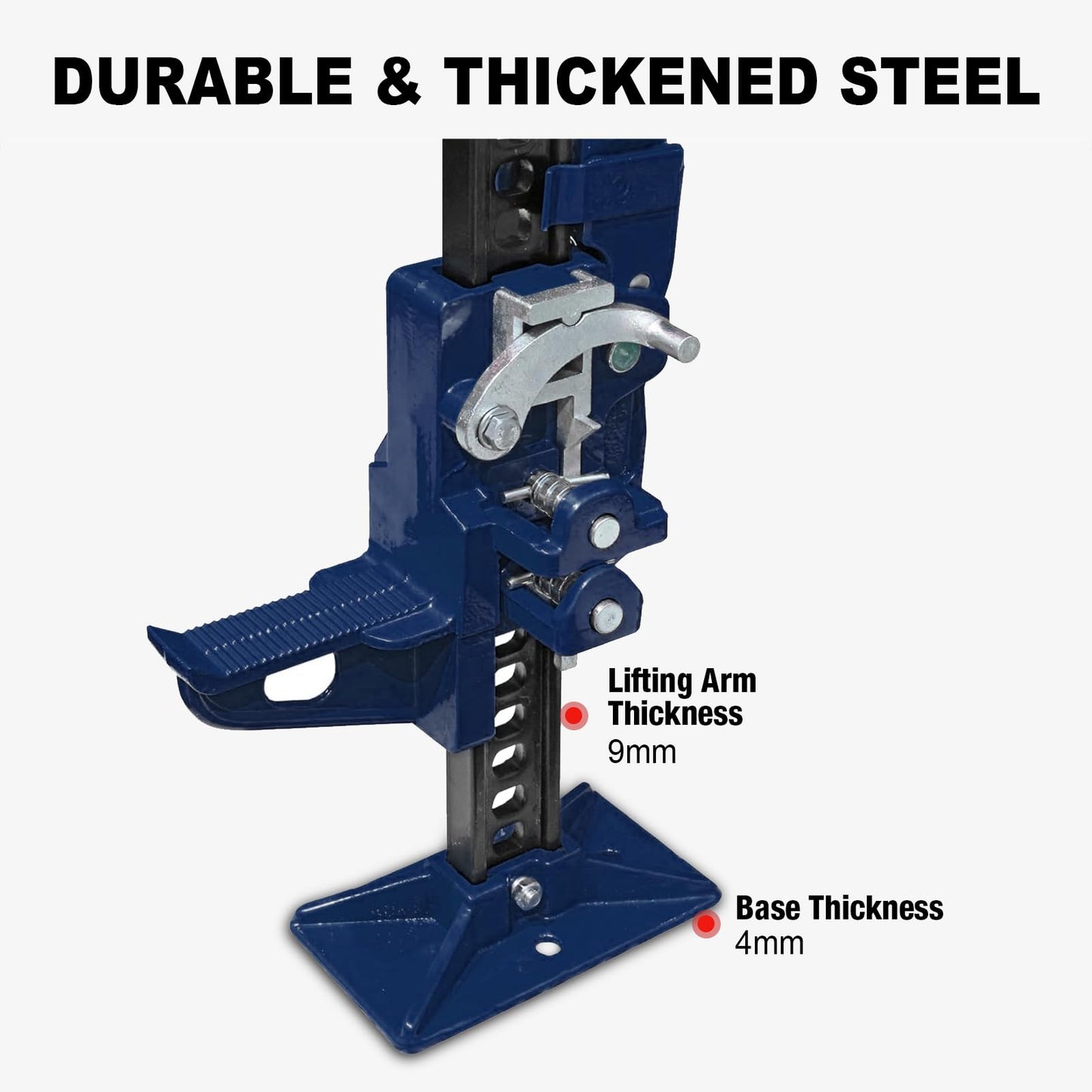TCE ATR6501BU Torin 48" Ratcheting Off Road Utility Farm Jack, 3 Ton (6,000 lb) Capacity, Blue
