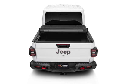 Rugged Ridge Armis Hard Rolling Tonneau Cover for Jeep Gladiator JT | Weather Resistant, Full Bed Access | 13550.23 | Fits 2020-2025 Jeep Gladiator JT with or without Trail Rails