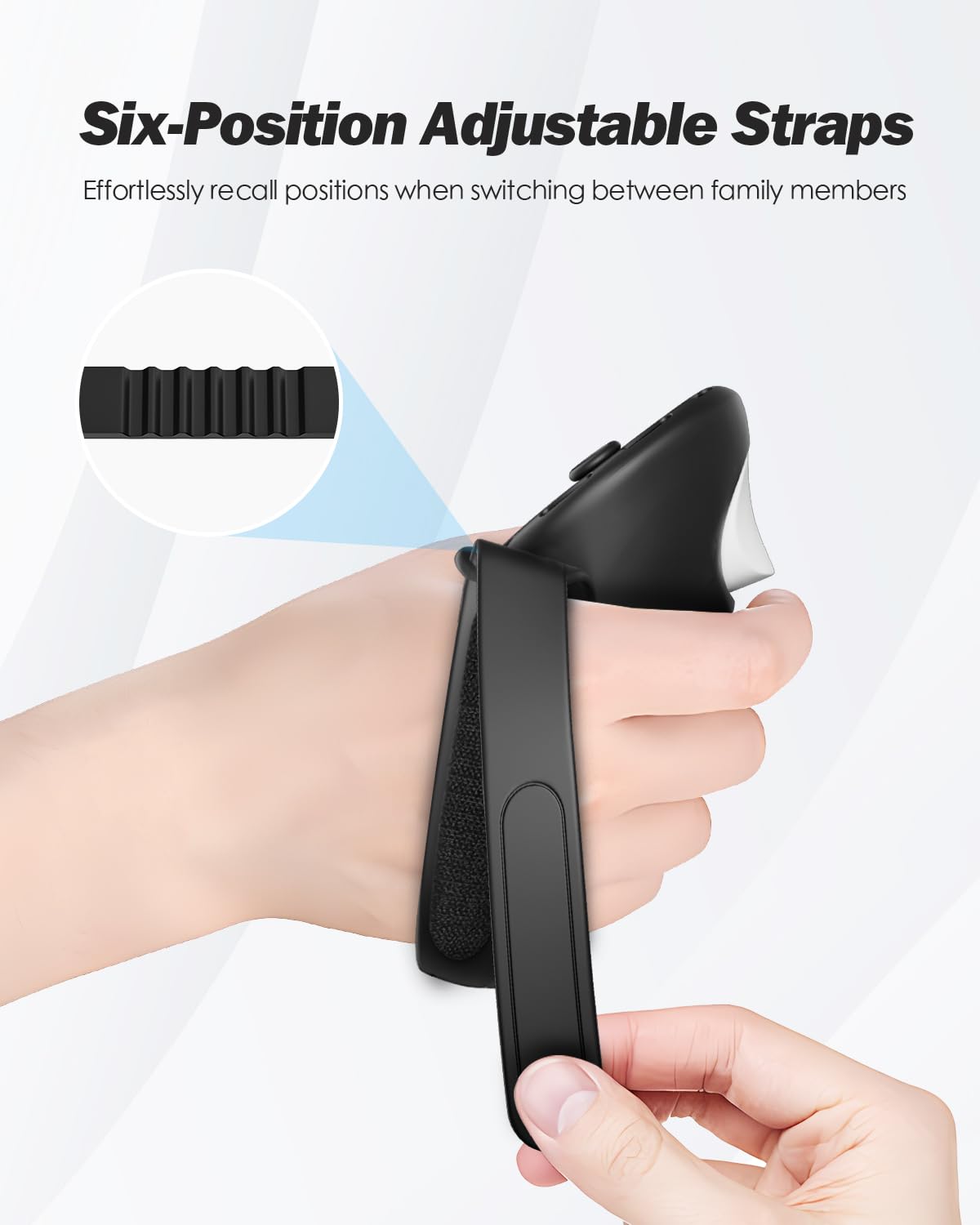 SUPERUS Head Strap & Controller Grips Cover for Meta Quest 3S/Quest 3, Enhanced Head Comfort and Provides Protection for The Grips