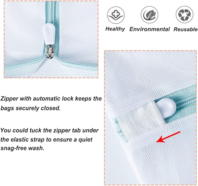 2 Pack Delicates Bag for Washing Machine, 31 x 23 inch Oversize Fine Mesh
