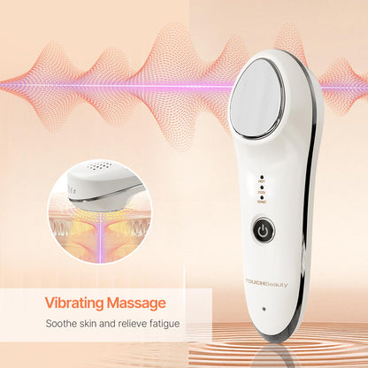 TOUCHBeauty Hot & Cold Facial Massager - Handheld Vibration Skin Rejuvenating Relaxation Device for Smoother Tighter Face, Skincare Warming & Cooling Beauty Tool for Women
