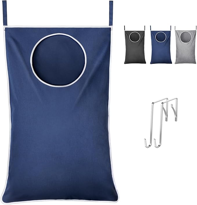 Lifewit 1 Pack Over Door Laundry Hamper, Large Collapsible Hanging Laundry