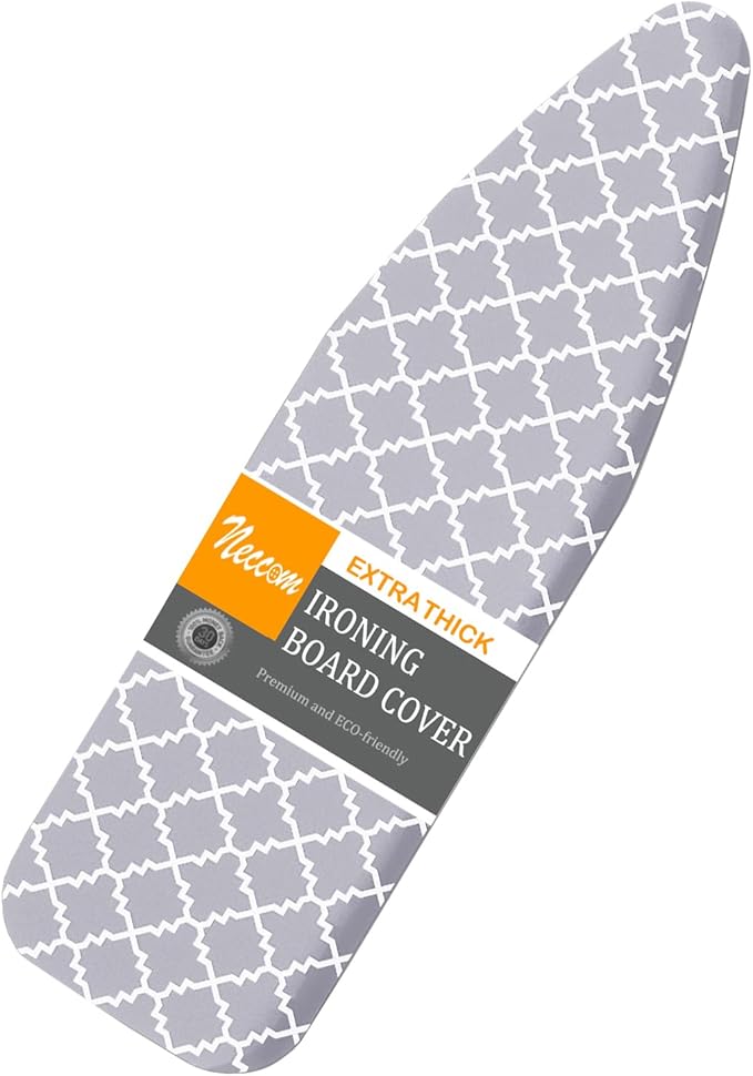 Ironing Board Cover and Pad Standard Size 15"x54", Resists Scorching and