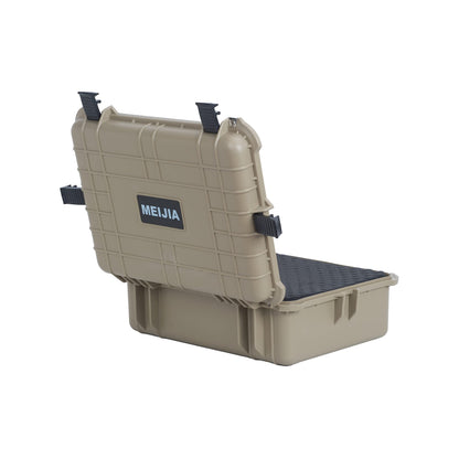 MEIJIA Portable IP67 Waterproof Protective Case,Hard Camera Case,Customized Fit Foam Inserted,Fit for Camera, Equipments, Lens,Drones,19.78“X15.77"x7.41"(Desert Tan)